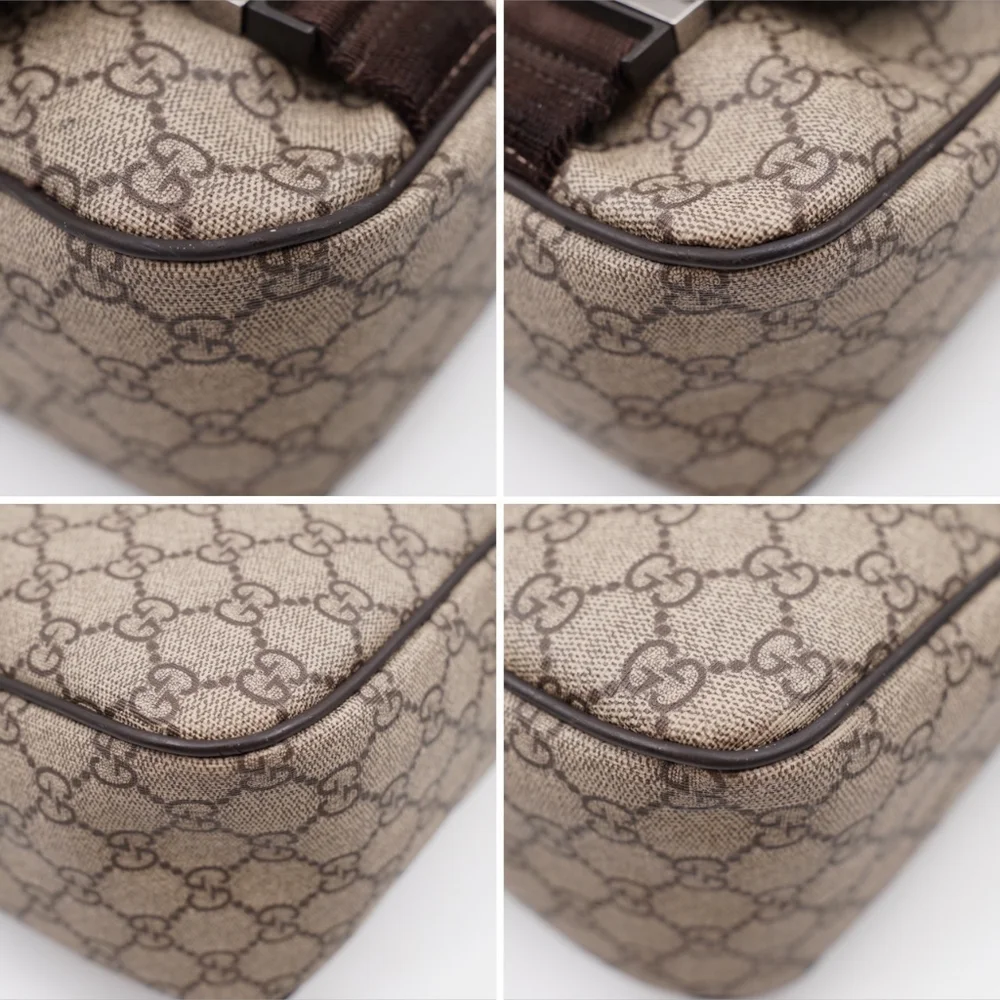 CC29 ❤️ Gucci GG Interlocking Coated Canvas Messenger Bag
